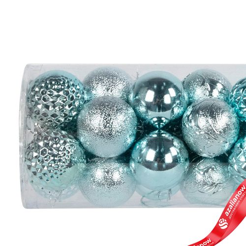 Фото 4: Набор шаров 16шт. (пластик), D4см, голубой