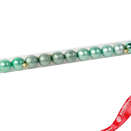 Фото 3: Набор шаров в тубе 16шт. (пластик), D4см, мятный