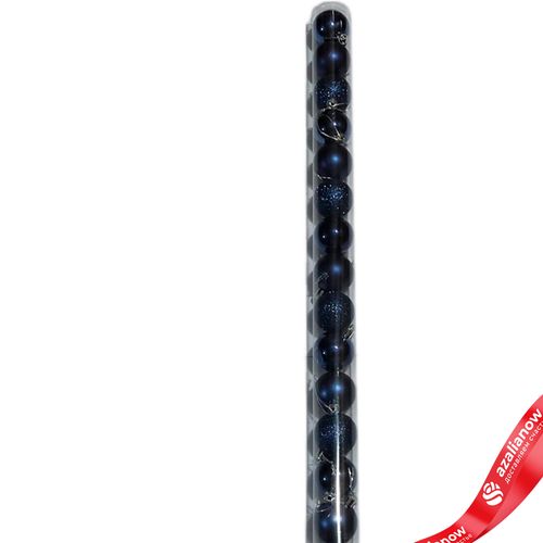 Фото 2: Набор шаров в тубе 16шт. (пластик), D4см, темно-синий