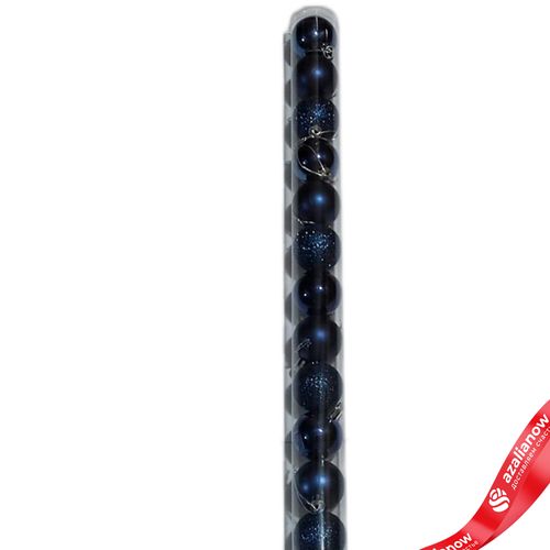 Фото 4: Набор шаров в тубе 16шт. (пластик), D4см, темно-синий