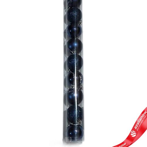 Фото 5: Набор шаров в тубе 16шт. (пластик), D4см, темно-синий