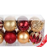 Маленькое фото 3: Набор шаров 16шт. (пластик), D8см, красный