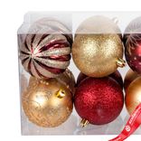 Маленькое фото 5: Набор шаров 16шт. (пластик), D8см, красный