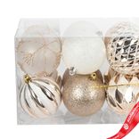 Маленькое фото 4: Набор шаров 16шт. (пластик), D8см, шампань