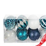 Маленькое фото 2: Набор шаров 16шт. (пластик), D8см, синий