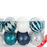 Маленькое фото 3: Набор шаров 16шт. (пластик), D8см, синий