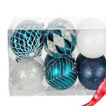 Маленькое фото 4: Набор шаров 16шт. (пластик), D8см, синий