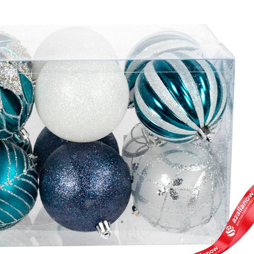 Фото 5: Набор шаров 16шт. (пластик), D8см, синий