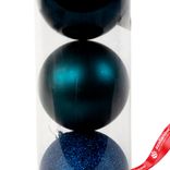 Маленькое фото 5: Набор шаров в тубе 3шт. (пластик), D10см, синий