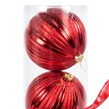 Маленькое фото 3: Набор шаров в тубе 3шт. (пластик), D15см, красный