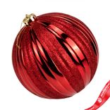 Маленькое фото 5: Набор шаров в тубе 3шт. (пластик), D15см, красный