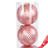 Маленькое фото 4: Набор шаров в тубе 3шт. (пластик), D15см, розовый
