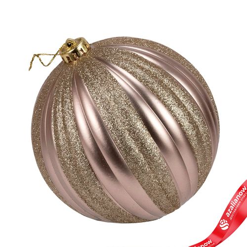 Фото 5: Набор шаров в тубе 3шт. (пластик), D15см, шампань