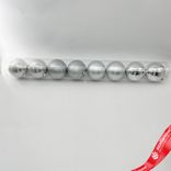 Маленькое фото 1: Набор шаров в тубе 8шт. (пластик), D8см, белый