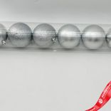 Маленькое фото 5: Набор шаров в тубе 8шт. (пластик), D8см, белый