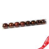 Маленькое фото 1: Набор шаров в тубе 8шт. (пластик), D8см, коричневый