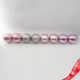 Маленькое фото 1: Набор шаров в тубе 8шт. (пластик), D8см, розовое золото