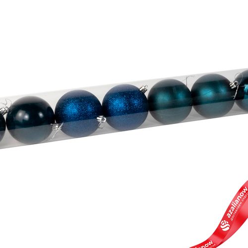 Фото 3: Набор шаров в тубе 8шт. (пластик), D8см, синий