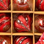 Маленькое фото 5: Набор шаров 9шт. (пластик), D8см, красный