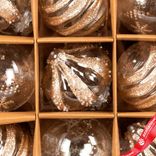 Маленькое фото 5: Набор шаров 9шт. (пластик), D8см, шампань