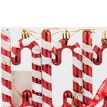 Маленькое фото 4: Набор украшений «Конфеты» 6шт. (пластик), 11,5х4см, красный