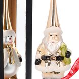 Маленькое фото 3: Наконечник на елку (стекло), 28,5х8х8см, в асс., золотой