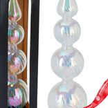 Маленькое фото 3: Наконечник на елку (стекло), H28хD6см, в асс., белый