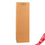 Маленькое фото 1: Пакет подарочный для вина (крафт), 11,5х35,5х9см, натуральный