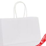 Маленькое фото 4: Пакет, подарочный (крафт), 25х22x12см, белый