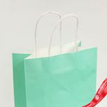 Маленькое фото 4: Пакет, подарочный (крафт), 26хH32,5см, бирюзовый