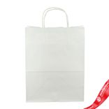 Маленькое фото 1: Пакет, подарочный (крафт), 35х26x14см, белый