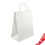 Маленькое фото 2: Пакет, подарочный (крафт), 35х26x14см, белый