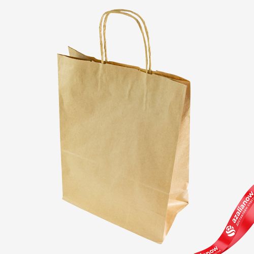 Пакет подарочный (крафт), 35х26x14см, натуральный