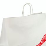 Маленькое фото 4: Пакет подарочный (крафт), 35х45x15см, белый