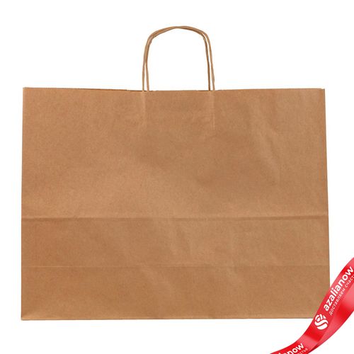 Пакет подарочный (крафт), 35х45x15см, натуральный