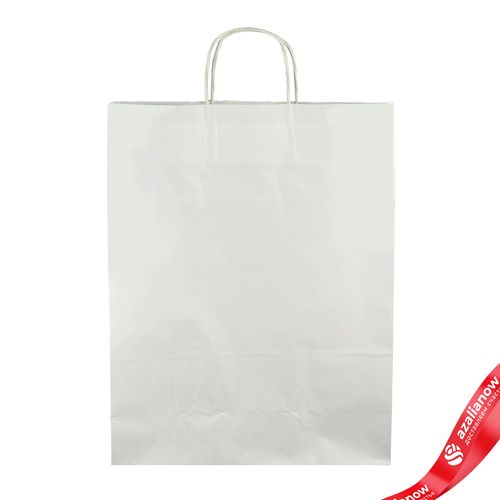 Пакет подарочный (крафт), 45х35x15см, белый