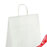 Маленькое фото 4: Пакет подарочный (крафт), 45х35x15см, белый