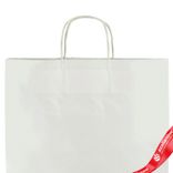 Маленькое фото 5: Пакет подарочный (крафт), 45х35x15см, белый