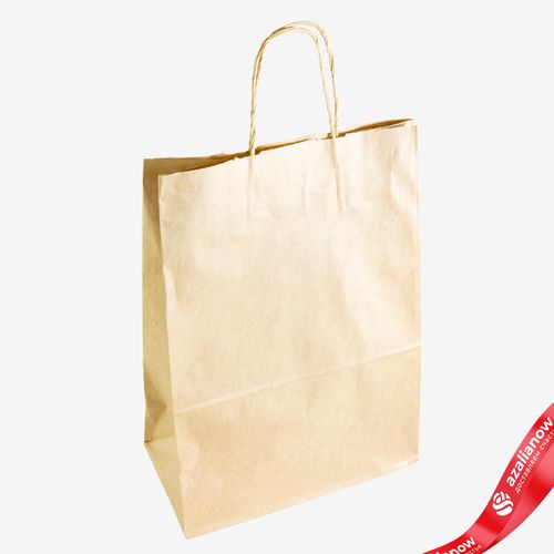 Пакет подарочный (крафт), 45х35x15см, натуральный
