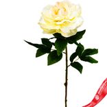 Маленькое фото 2: Пион искусственный (пластик), 71см, белый