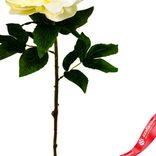 Маленькое фото 3: Пион искусственный (пластик), 71см, белый