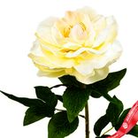 Маленькое фото 5: Пион искусственный (пластик), 71см, белый