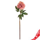 Маленькое фото 1: Пион искусственный (пластик), 75см, розовый