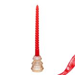 Маленькое фото 2: Подсвечник (стекло), D6,5xH8см, золотой