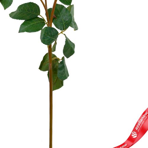 Фото 3: Роза искусственная (пластик), 58см, белый