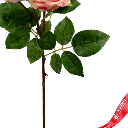 Фото 3: Роза искусственная (пластик), 59см, светло-розовый