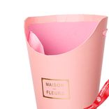 Маленькое фото 2: Сумка для цветов, 15,5х12хН19см, розовый