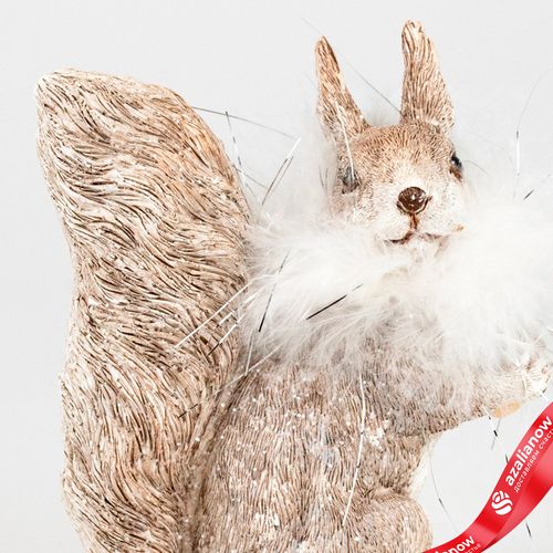 Фото 2: Сувенир «Белка» (полирезин), Н12,5х10,5х6,5см, серый