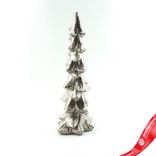 Маленькое фото 1: Сувенир «Елочка» (керамика), Н37х14х11,5см, серебряный