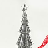 Маленькое фото 4: Сувенир «Елочка» (полирезин), Н20,5х6,3х6,3см, серебряный